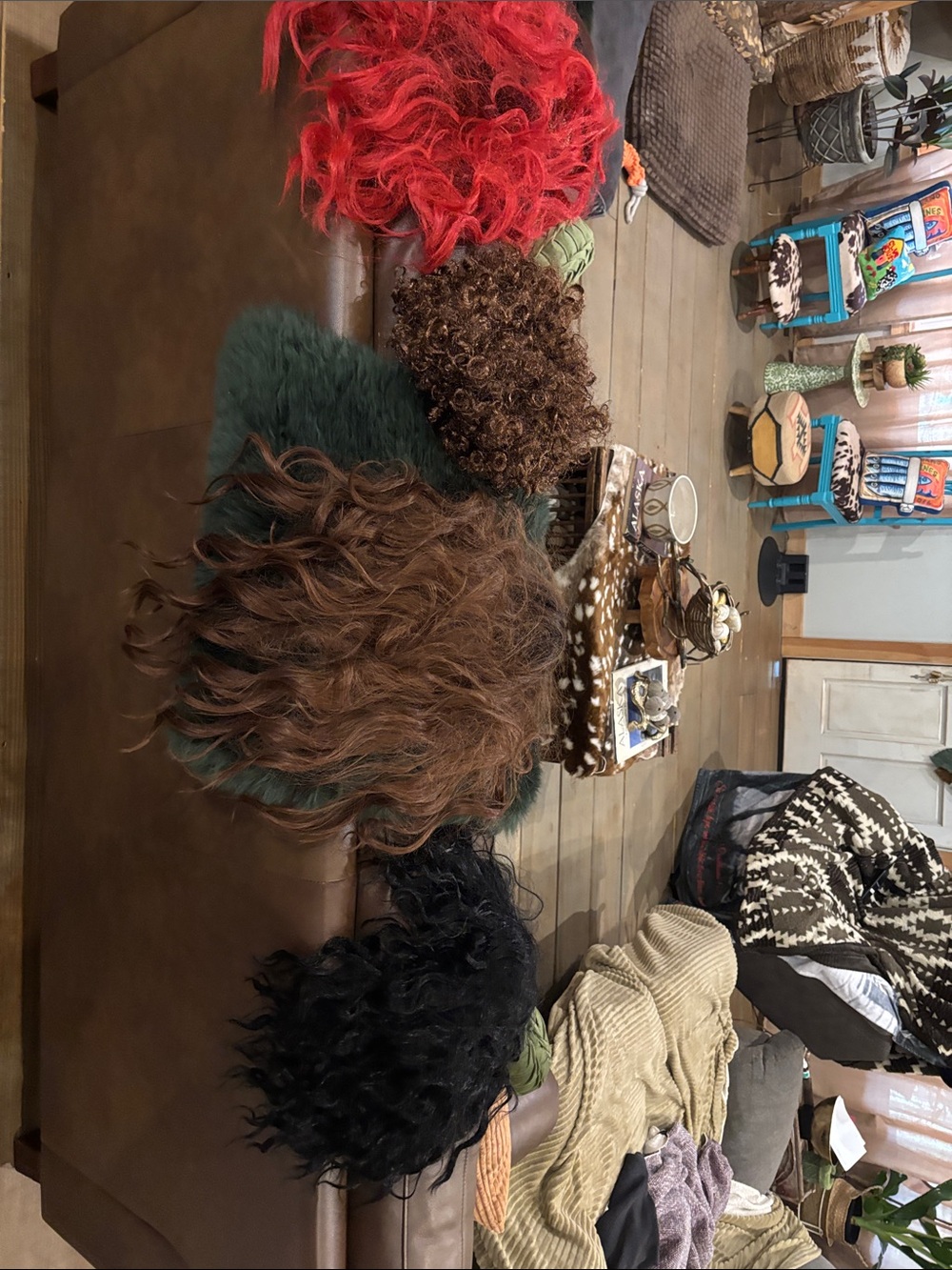 Lot of four costume wigs in great condition!